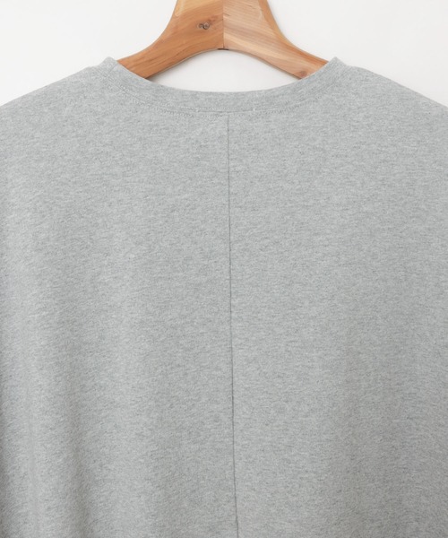 andme(アンドミー)の「ビッグシルエット長袖Tシャツワンピース(ワンピース・レディース・ブラック/杢グレー/キナリ・FREE)」の17枚目の写真