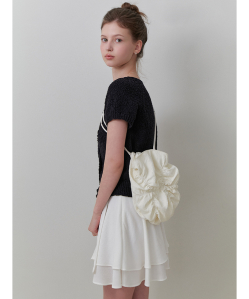 RE_L(リエル)の「Bubble shirring bag (cream)(メッセンジャーバッグ・レディース・その他・FREE)」の3枚目の写真