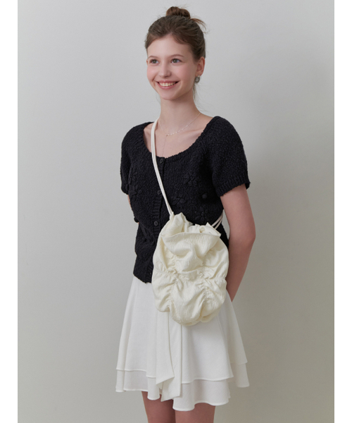 RE_L(リエル)の「Bubble shirring bag (cream)(メッセンジャーバッグ・レディース・その他・FREE)」の4枚目の写真