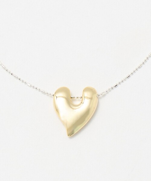 セール】＜anisotea＞Two ハート ネックレス（ネックレス）｜green