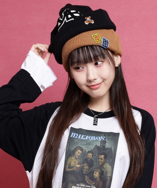 MILKBOY（ミルクボーイ）の「DOUBLE ニットキャップ（ニットキャップ/ビーニー・メンズ・A/B・FREE）」の2枚目の写真