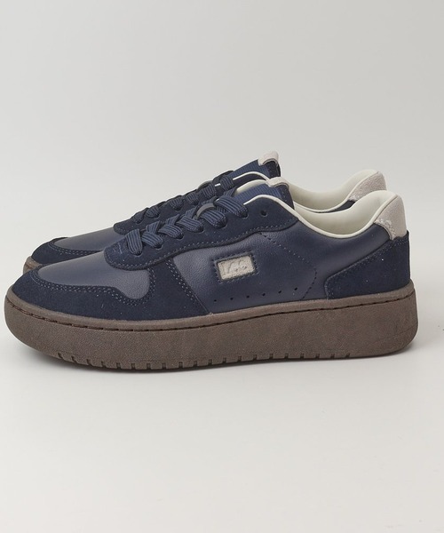 Lee（リー）の「Lee 本革スニーカー（スニーカー・レディース・ホワイト/ネイビー・24.5cm/24cm/23.5cm/23cm）」の11枚目の写真