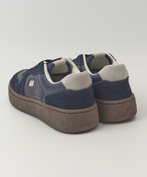 Lee（リー）の「Lee 本革スニーカー（スニーカー・レディース・ホワイト/ネイビー・24.5cm/24cm/23.5cm/23cm）」の12枚目の写真