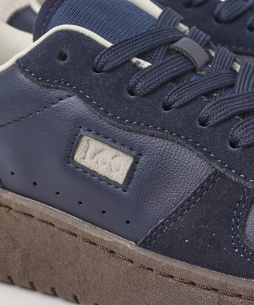 Lee（リー）の「Lee 本革スニーカー（スニーカー・レディース・ホワイト/ネイビー・24.5cm/24cm/23.5cm/23cm）」の14枚目の写真