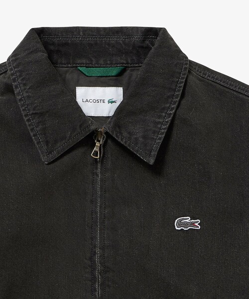 LACOSTE ジップアップスタジャン US S/M ブラック/グレー LACOSTE ジップアップスタジャン US S/M ブラック/グレー LACOSTE