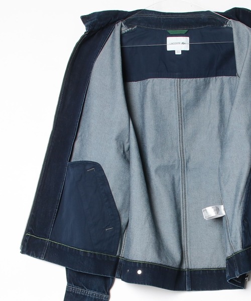 ラコステ（LACOSTE）/12オンス デニム ジップアップブルゾン 12オンス デニム ジップアップブルゾン（デニムジャケット）｜LACOSTE