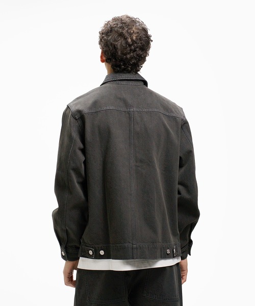 LACOSTE（ラコステ）の「12オンス デニム ジップアップブルゾン（デニムジャケット・メンズ・インディゴブルー/ブラック・50/46/52/48）」の17枚目の写真