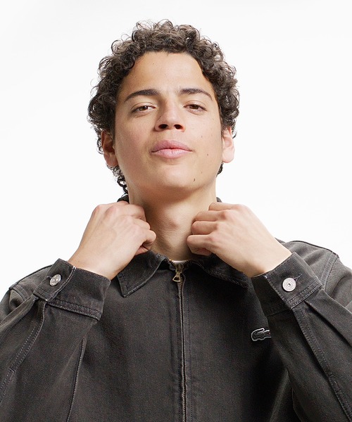 LACOSTE（ラコステ）の「12オンス デニム ジップアップブルゾン（デニムジャケット・メンズ・インディゴブルー/ブラック・50/46/52/48）」の18枚目の写真