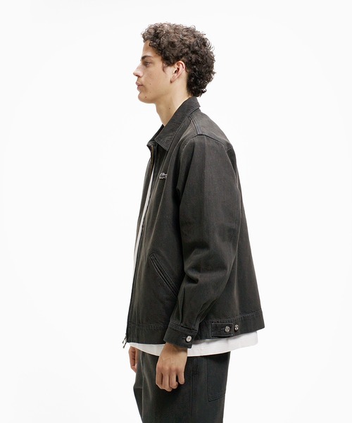 LACOSTE（ラコステ）の「12オンス デニム ジップアップブルゾン（デニムジャケット・メンズ・インディゴブルー/ブラック・50/46/52/48）」の20枚目の写真