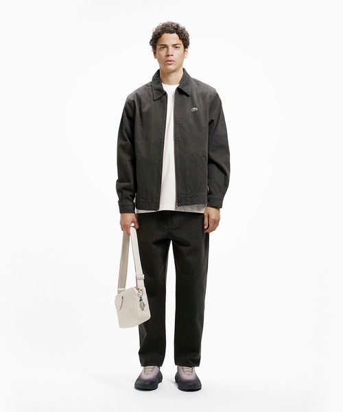 LACOSTE（ラコステ）の「12オンス デニム ジップアップブルゾン（デニムジャケット・メンズ・インディゴブルー/ブラック・50/46/52/48）」の21枚目の写真