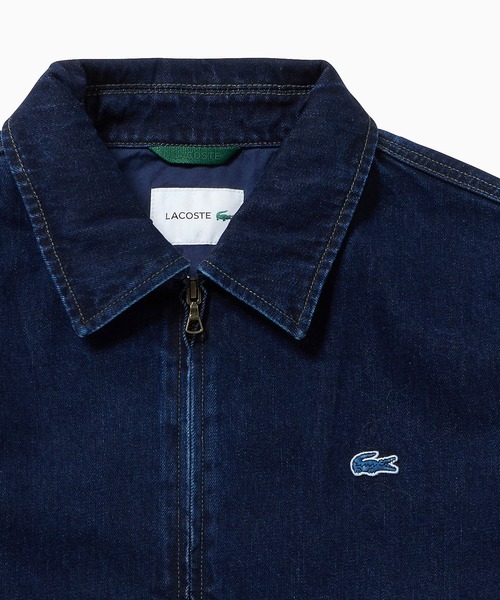 LACOSTE（ラコステ）の「12オンス デニム ジップアップブルゾン（デニムジャケット・メンズ・インディゴブルー/ブラック・50/46/52/48）」の10枚目の写真