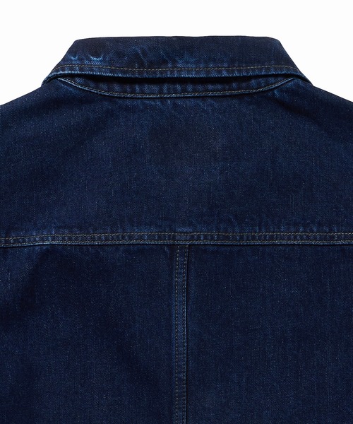 LACOSTE（ラコステ）の「12オンス デニム ジップアップブルゾン（デニムジャケット・メンズ・インディゴブルー/ブラック・50/46/52/48）」の11枚目の写真