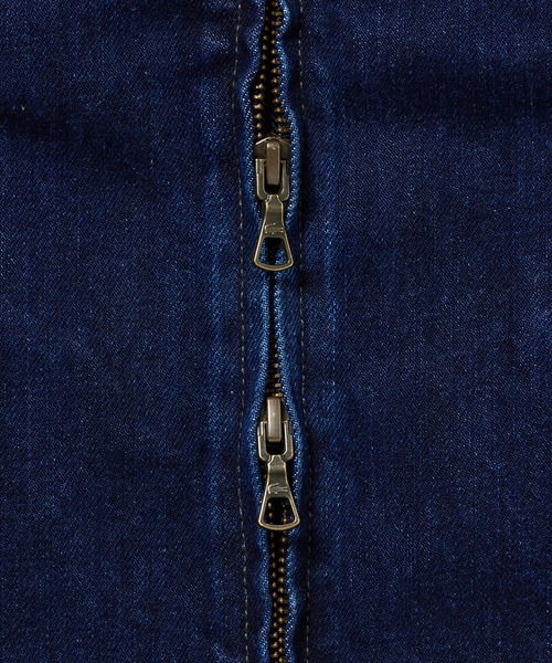 LACOSTE（ラコステ）の「12オンス デニム ジップアップブルゾン（デニムジャケット・メンズ・インディゴブルー/ブラック・50/46/52/48）」の12枚目の写真