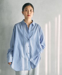 LEPSIM | ストライプ刺繍シャツ　630188(シャツ/ブラウス)