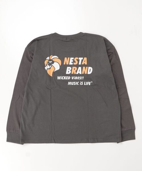 NESTA(ネスタ)の「NESTA オーバーサイズ ロンT ネスタブランド KIDS(Tシャツ/カットソー・キッズ・チャコール/ブラック/オフホワイト/杢グレー/グレー系/ブラック系その他/ホワイト系その他/グレー系その他・110/120/130/140/150/160)」の21枚目の写真