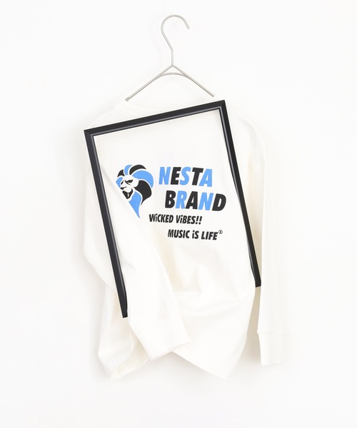 NESTA(ネスタ)の「NESTA オーバーサイズ ロンT ネスタブランド KIDS(Tシャツ/カットソー・キッズ・チャコール/ブラック/オフホワイト/杢グレー/グレー系/ブラック系その他/ホワイト系その他/グレー系その他・110/120/130/140/150/160)」の1枚目の写真