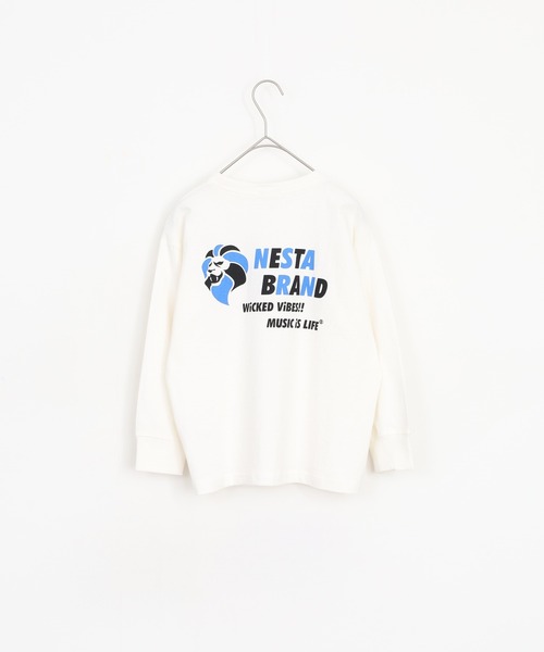 NESTA(ネスタ)の「NESTA オーバーサイズ ロンT ネスタブランド KIDS(Tシャツ/カットソー・キッズ・チャコール/ブラック/オフホワイト/杢グレー/グレー系/ブラック系その他/ホワイト系その他/グレー系その他・110/120/130/140/150/160)」の9枚目の写真