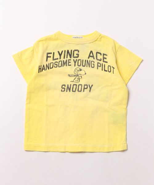 DENIM DUNGAREE(デニムダンガリー)の「Vintage Cotton Jersey SNOOPY HERO Tee(Tシャツ/カットソー・キッズ・イエロー・125/115/105)」の3枚目の写真
