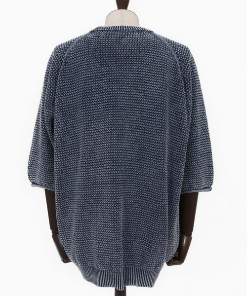 CAMBIO(カンビオ)の「mn3220- Waffle Pigment Raglan Short Sleeve Pocket Knit Pullover ラグランポケットクルーネックニット(CMP-261-002)(ニット/セーター・メンズ・ネイビー/グレー/ブラック・L/M/S)」の20枚目の写真