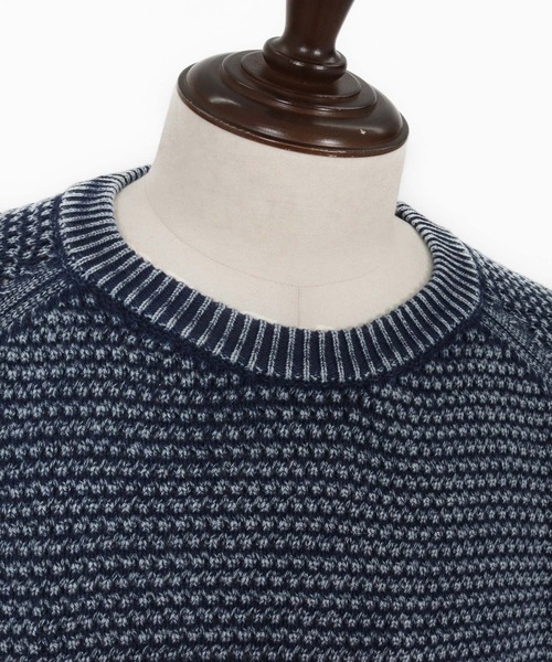 CAMBIO(カンビオ)の「mn3220- Waffle Pigment Raglan Short Sleeve Pocket Knit Pullover ラグランポケットクルーネックニット(CMP-261-002)(ニット/セーター・メンズ・ネイビー/グレー/ブラック・L/M/S)」の21枚目の写真