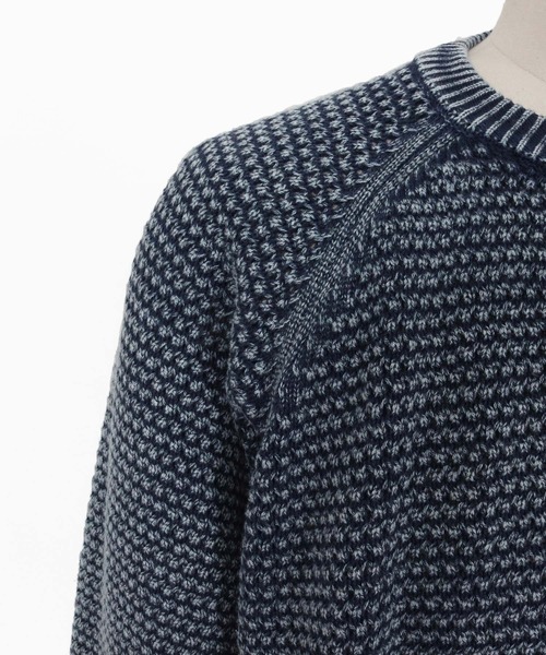 CAMBIO(カンビオ)の「mn3220- Waffle Pigment Raglan Short Sleeve Pocket Knit Pullover ラグランポケットクルーネックニット(CMP-261-002)(ニット/セーター・メンズ・ネイビー/グレー/ブラック・L/M/S)」の22枚目の写真