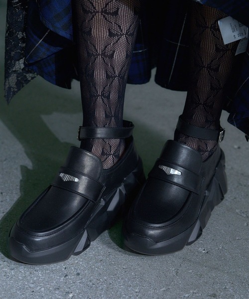 HARE（ハレ）の「gemソールローファー(HARE)（ローファー・レディース・シルバー/ブラック・MEDIUM/LARGE）」の12枚目の写真