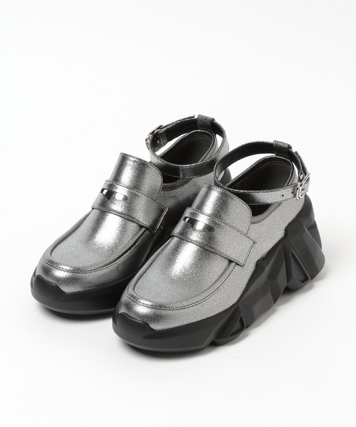 HARE（ハレ）の「gemソールローファー(HARE)（ローファー・レディース・シルバー/ブラック・MEDIUM/LARGE）」の19枚目の写真