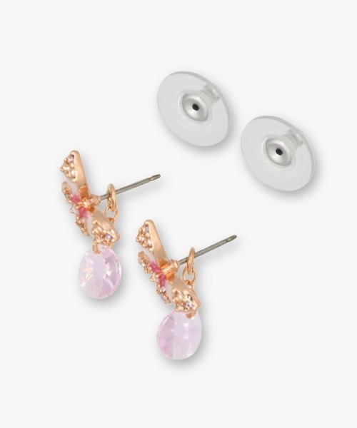 ANNA SUI(アナスイ)の「蝶モチーフ ピアス(ピアス(両耳用)・レディース・ピンク・ONE SIZE)」の4枚目の写真