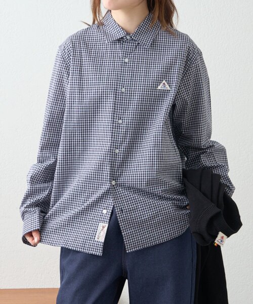 GEVACO（ゲバコ）の「【GEVACO】レギュラーカラープレーンシャツ（シャツ/ブラウス・レディース・ブルー系その他/ネイビー/ブルー・LARGE/MEDIUM）」の13枚目の写真