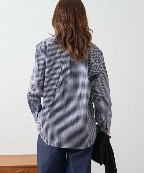 GEVACO（ゲバコ）の「【GEVACO】レギュラーカラープレーンシャツ（シャツ/ブラウス・レディース・ブルー系その他/ネイビー/ブルー・LARGE/MEDIUM）」の14枚目の写真