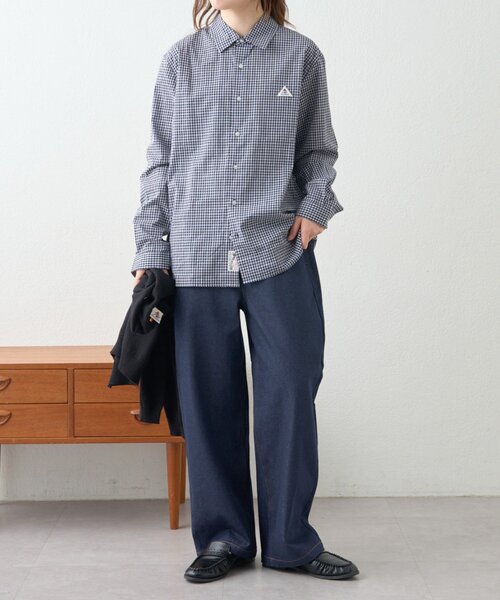 GEVACO（ゲバコ）の「【GEVACO】レギュラーカラープレーンシャツ（シャツ/ブラウス・レディース・ブルー系その他/ネイビー/ブルー・LARGE/MEDIUM）」の18枚目の写真