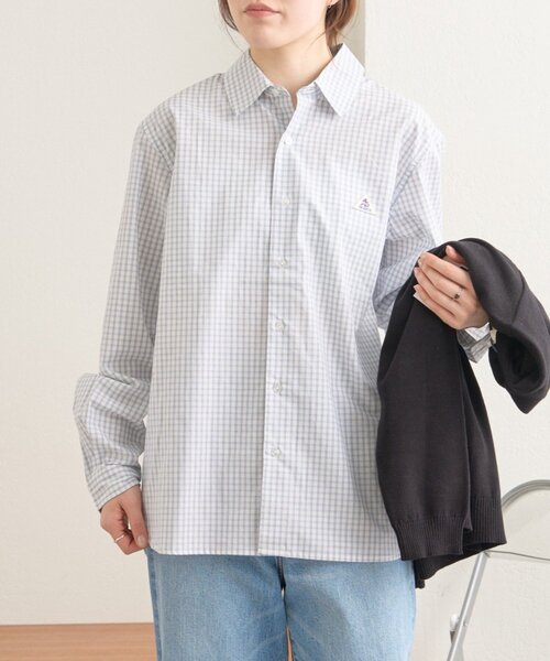 GEVACO（ゲバコ）の「【GEVACO】レギュラーカラープレーンシャツ（シャツ/ブラウス・レディース・ブルー系その他/ネイビー/ブルー・LARGE/MEDIUM）」の22枚目の写真