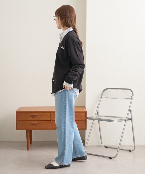 GEVACO（ゲバコ）の「【GEVACO】レギュラーカラープレーンシャツ（シャツ/ブラウス・レディース・ブルー系その他/ネイビー/ブルー・LARGE/MEDIUM）」の10枚目の写真