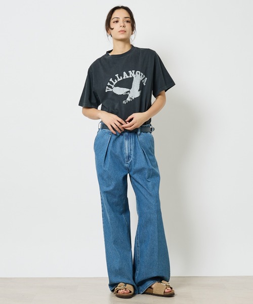 REMI RELIEF(レミレリーフ)の「【REMI RELIEF / レミ レリーフ】 HARD SP加工 20/- 天竺 レギュラーTシャツ(VILLANOVA)RN30389142/ユニセックス(Tシャツ/カットソー・メンズ・オフホワイト/ブラック・XL/L/M)」の4枚目の写真