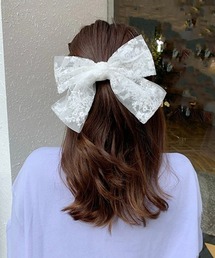 NO WAY（ノーウェイ）の「/レディース レースリボン ヘアクリップ(BDS)（バレッタ/ヘアクリップ）」