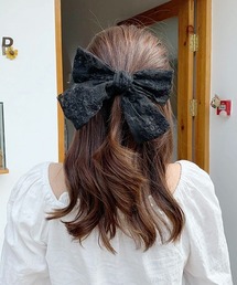 NO WAY（ノーウェイ）の「/レディース レースリボン ヘアクリップ(BDS)（バレッタ/ヘアクリップ）」