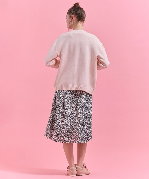 TOCCA（トッカ）の「HEART HUG KNIT カーディガン（カーディガン/ボレロ・レディース・アイボリー系/ピンク系・F）」の7枚目の写真
