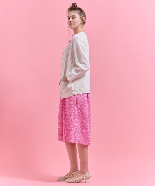 TOCCA（トッカ）の「HEART HUG KNIT カーディガン（カーディガン/ボレロ・レディース・アイボリー系/ピンク系・F）」の10枚目の写真