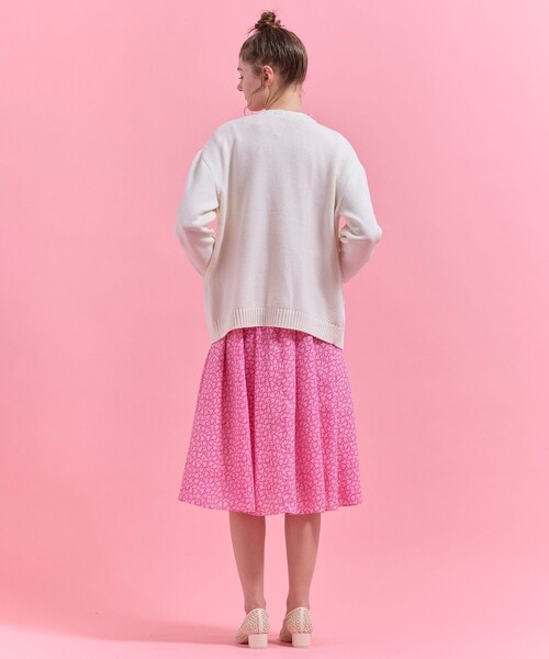TOCCA（トッカ）の「HEART HUG KNIT カーディガン（カーディガン/ボレロ・レディース・アイボリー系/ピンク系・F）」の11枚目の写真