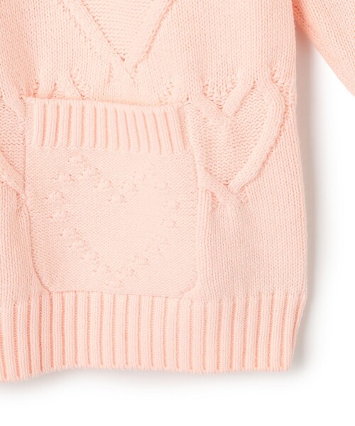 TOCCA（トッカ）の「HEART HUG KNIT カーディガン（カーディガン/ボレロ・レディース・アイボリー系/ピンク系・F）」の17枚目の写真