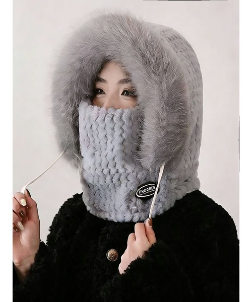 セール】防寒温かボア バラクラバ/帽子（ニットキャップ/ビーニー