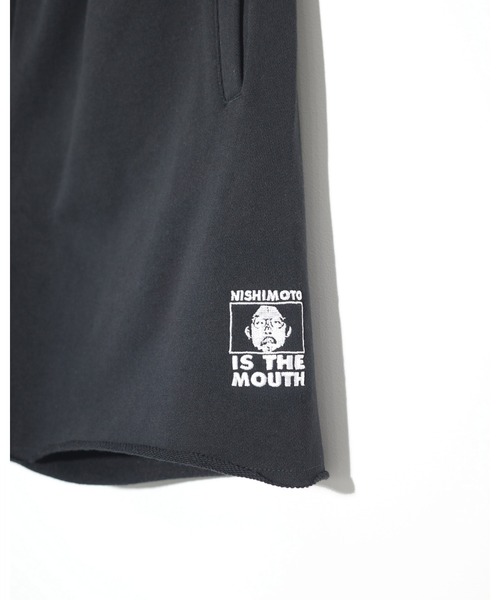 NISHIMOTO IS THE MOUTH(ニシモト イズ ザ マウス)の「WIDE SWEAT SHORTS | NISHIMOTO IS THE MOUTH(スウェットパンツ・メンズ・ホワイト/ブラック・L/XL/S/M)」の7枚目の写真