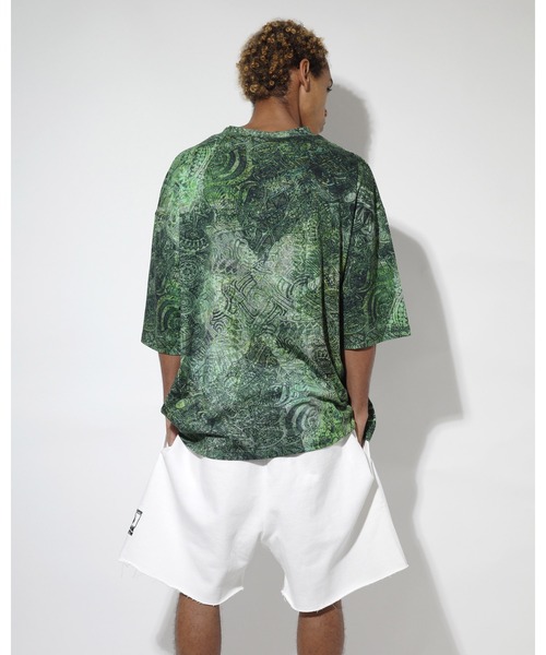 NISHIMOTO IS THE MOUTH(ニシモト イズ ザ マウス)の「WIDE SWEAT SHORTS | NISHIMOTO IS THE MOUTH(スウェットパンツ・メンズ・ホワイト/ブラック・L/XL/S/M)」の13枚目の写真