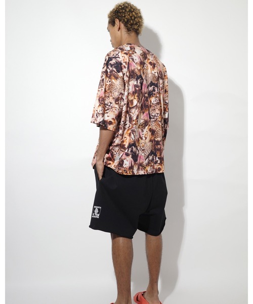 NISHIMOTO IS THE MOUTH(ニシモト イズ ザ マウス)の「WIDE SWEAT SHORTS | NISHIMOTO IS THE MOUTH(スウェットパンツ・メンズ・ホワイト/ブラック・L/XL/S/M)」の15枚目の写真