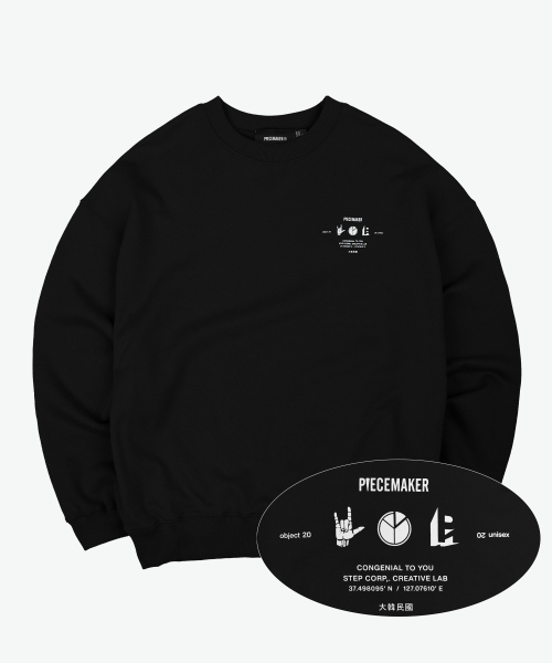 PIECEMAKER(ピースメーカー)の「PM ICON SWEAT SHIRTS (BLACK)(スウェット・レディース・その他・M/L)」の2枚目の写真