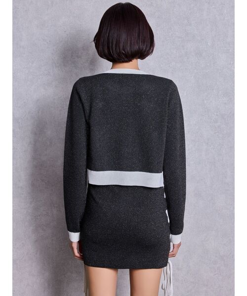 GYDA（ジェイダ）の「フロントレースアップラメニットスカートライクショートパンツ（スカート・レディース・ブラック/ネイビー/ピンク・FREE）」の10枚目の写真