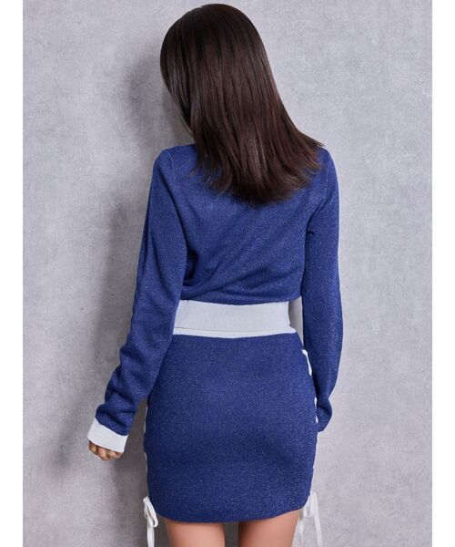 GYDA（ジェイダ）の「フロントレースアップラメニットスカートライクショートパンツ（スカート・レディース・ブラック/ネイビー/ピンク・FREE）」の21枚目の写真