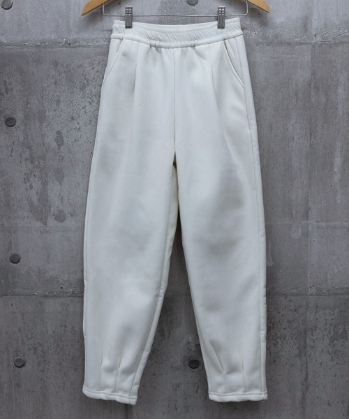 Miniministore（ミニミニストア）の「裏起毛コーデュロイテーパードパンツ9分丈（スラックス・レディース・ブラック/チャコールグレー/オフホワイト・M/L/XL）」の8枚目の写真