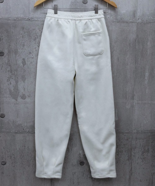 Miniministore（ミニミニストア）の「裏起毛コーデュロイテーパードパンツ9分丈（スラックス・レディース・ブラック/チャコールグレー/オフホワイト・M/L/XL）」の9枚目の写真
