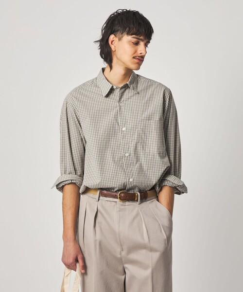 ＜Steven Alan＞ 60コンパクトヤーンチェック レギュラーカラーシャツ セール】＜Steven Alan＞ 60 コンパクトヤーン チェック レギュラー